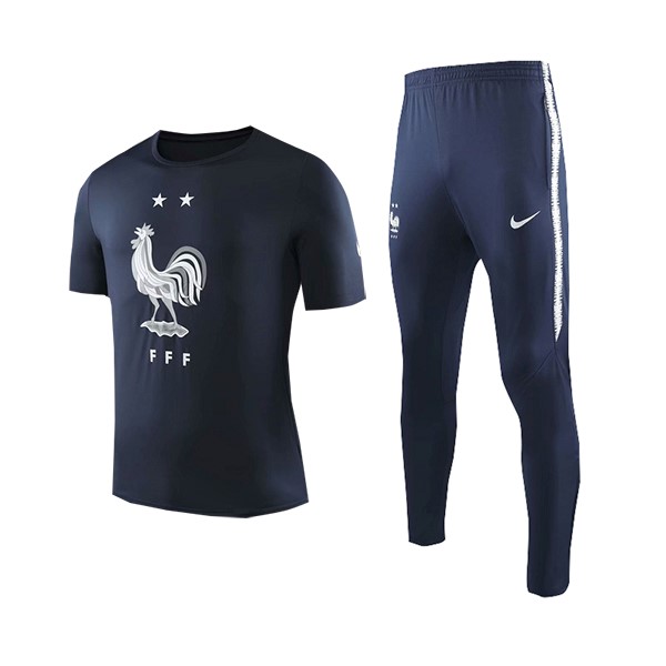 Camiseta de Entrenamiento Francia Conjunto Completo 2019 Azul